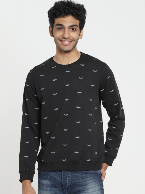 

Bewakoof Men Black Batman Printed Sweatshirt