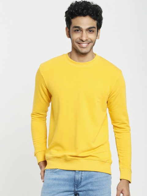 

Bewakoof Men Yellow Sweatshirt