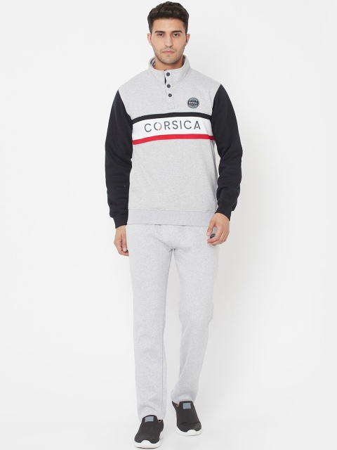 

Octave Men Grey & Black Printed Knitted Tracksuit
