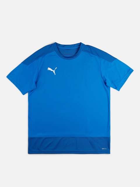 

Puma teamGOAL Kids Blue Brand Logo Printed Slim Fit T-shirt
