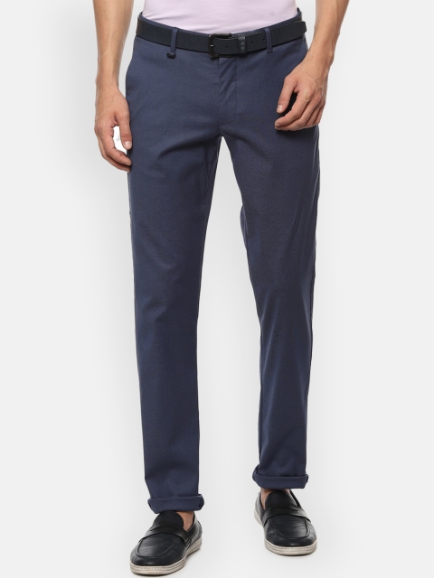 

Louis Philippe Sport Men Navy Blue Slim Fit Trousers