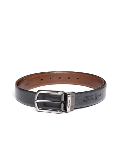 

Park Avenue Men Black Solid Leather Reversible Formal Belt