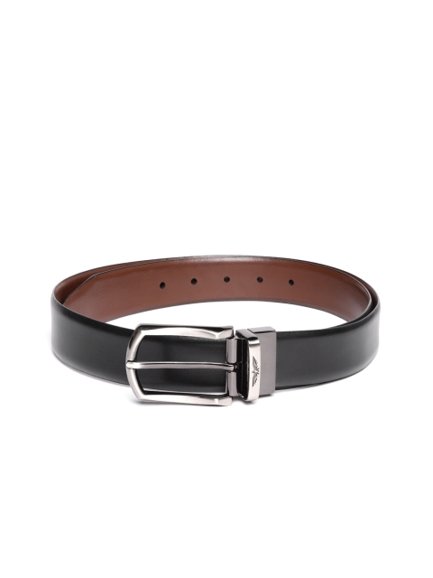 

Park Avenue Men Black Solid Leather Reversible Formal Belt