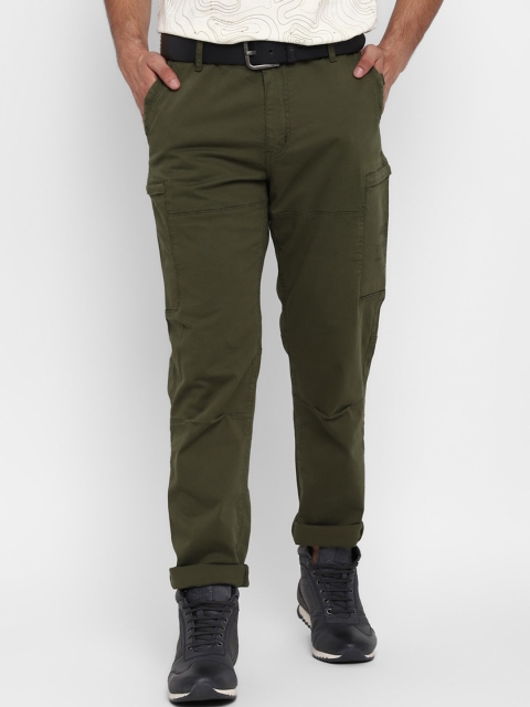 

Royal Enfield Men Olive Green Cargos Trousers
