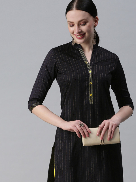 

ETIQUETTE Women Black Kurta