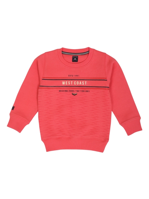 

Noddy Boys Peach-Coloured Printed Sweatshirt