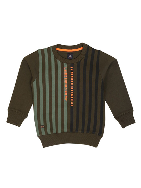 

Noddy Boys Green Striped Sweatshirt