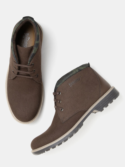 

Roadster Men Brown Mid-Top Derbys