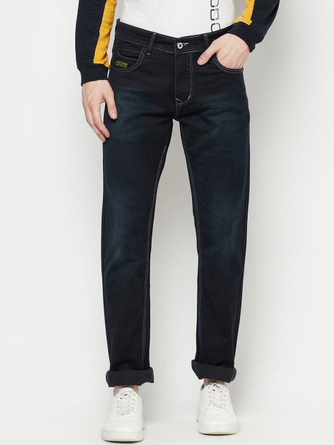 

Octave Men Navy Blue Solid Mid-Rise Jeans