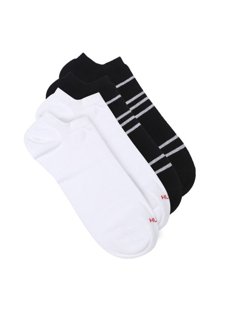 

HUGO Men Pack Of 2 Cotton Ankle-Length Socks, Black