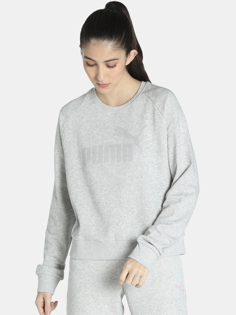 

Puma Women Grey Printed Sweatshirt