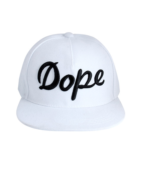 

NOISE Unisex White Snapback Cap with Embroidery