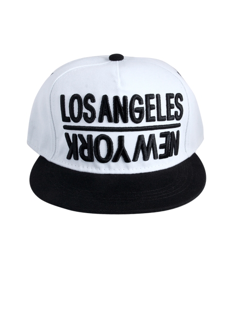 

NOISE Unisex White Snapback Cap with Embroidery