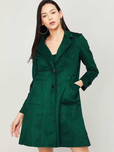 

CODE by Lifestyle Women Green Longline Tailored Jacket