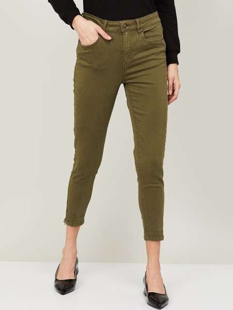 

Fame Forever by Lifestyle Women Olive Green Jeans