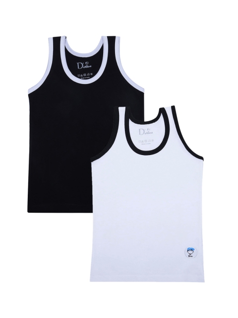 

DChica Boys Pack Of 2 Assorted Basic Cotton Innerwear Vests