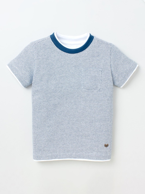

Ed-a-Mamma Boys Off White Woven T-shirt