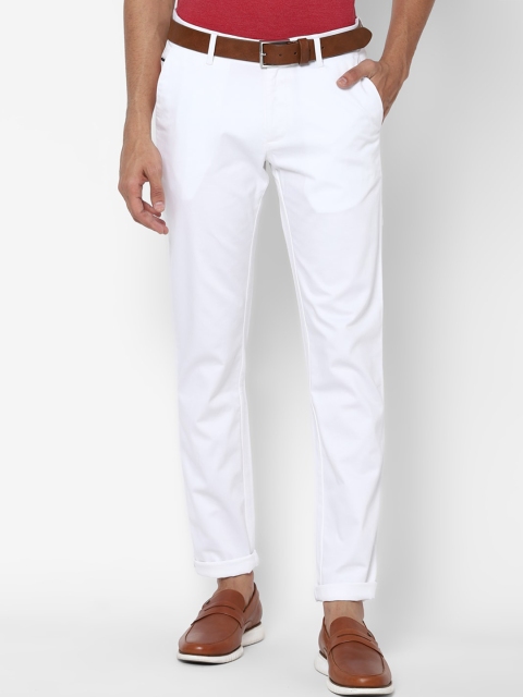 

Allen Solly Men White Slim Fit Trousers