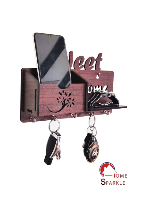 

Home Sparkle Brown Handmade Wooden Key Holder