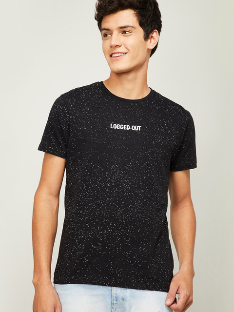 

Fame Forever by Lifestyle Men Grey & Off White Printed T-shirt