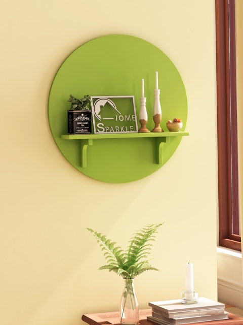 

Home Sparkle Green MDF Basic Wall Shelf