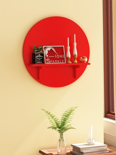 

Home Sparkle Red MDF Basic Wall Shelf