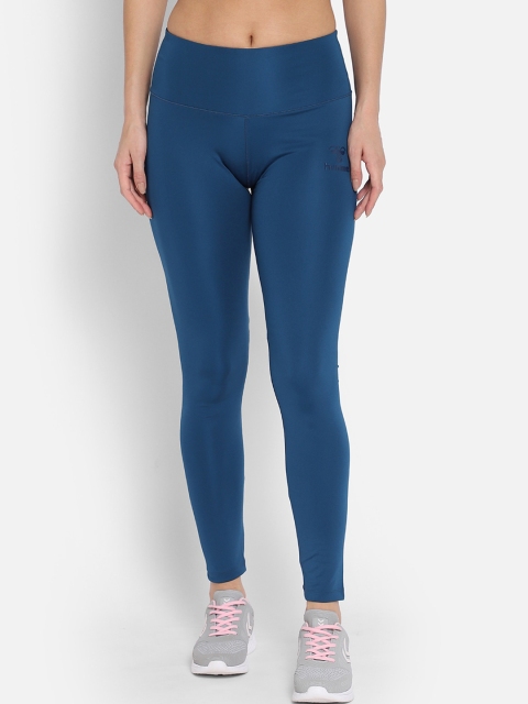 

hummel Women Blue Solid Tights