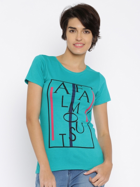 

Jealous 21 Women Green Printed T-shirt