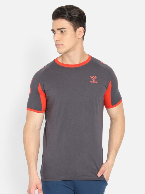 

hummel Men Grey Action Pure Cotton T-shirt