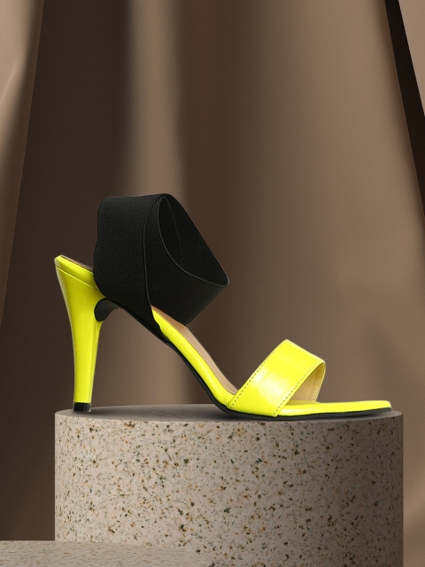 

STALK Yellow Colourblocked Sandals