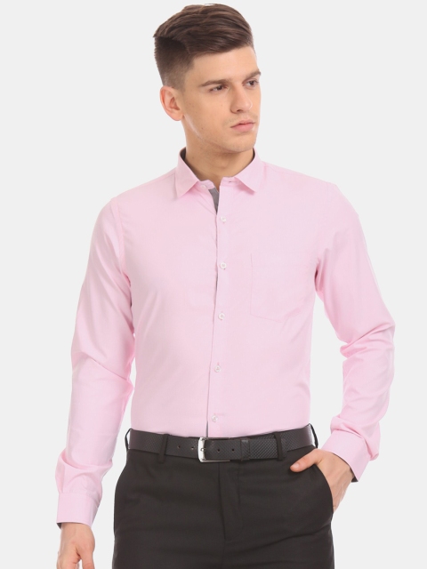 

Excalibur Men Pink Slim Fit Cotton Formal Shirt