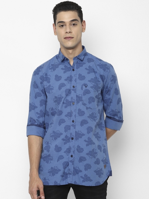 

Allen Solly Men Blue Slim Fit Floral Opaque Printed Casual Shirt