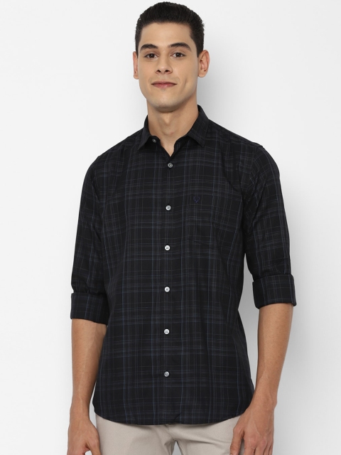 

Allen Solly Men Black Slim Fit Tartan Checked Casual Shirt