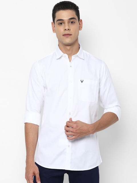 

Allen Solly Men White Slim Fit Casual Shirt