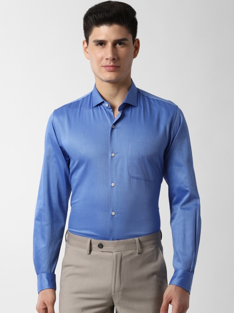 

Peter England Men Blue Slim Fit Opaque Formal Shirt