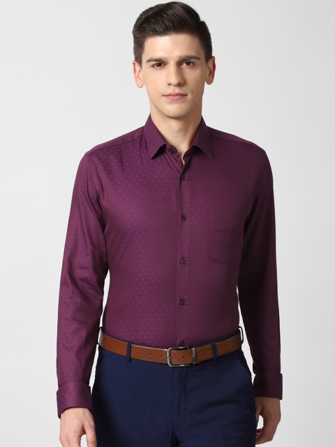 

Peter England Men Purple Opaque Formal Shirt