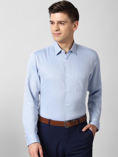 

Peter England Men Blue Opaque Formal Shirt