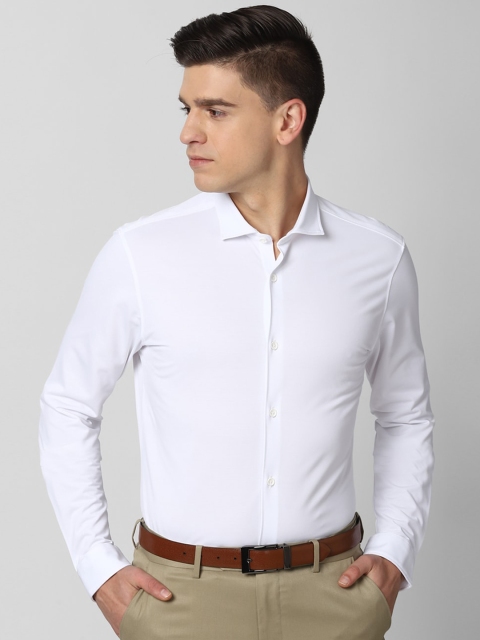 

Peter England Men White Slim Fit Opaque Formal Shirt