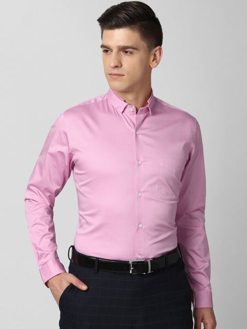 

Peter England Men Pink Solid Slim Fit Formal Shirt