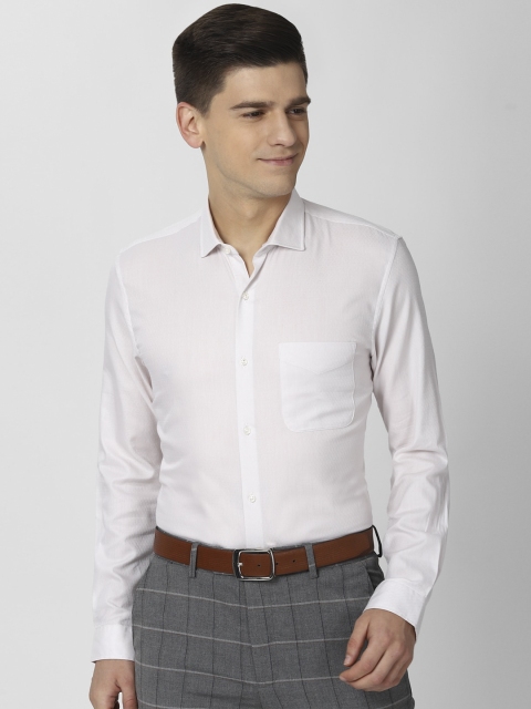 

Peter England Men White Slim Fit Opaque Formal Shirt