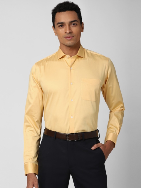 

Peter England Men Yellow Opaque Formal Shirt