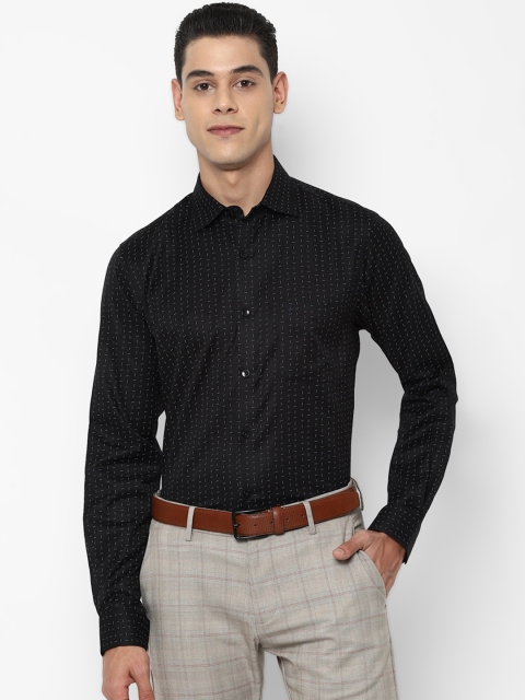 

Allen Solly Men Black Slim Fit Opaque Checked Formal Shirt