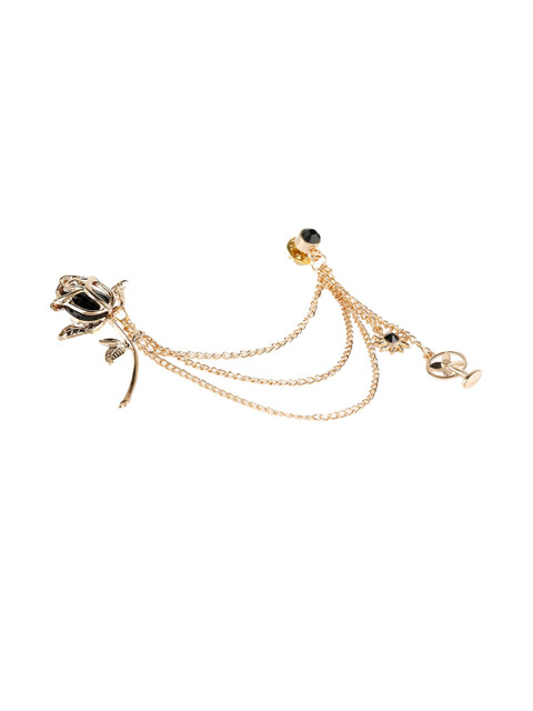

Alvaro Castagnino Men Gold-Toned Chain Lapel Pin