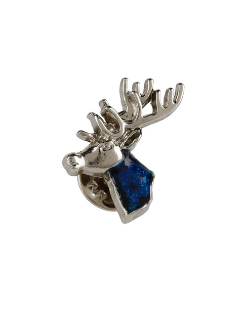 

Alvaro Castagnino Men Silver & Blue Coloured Brooch