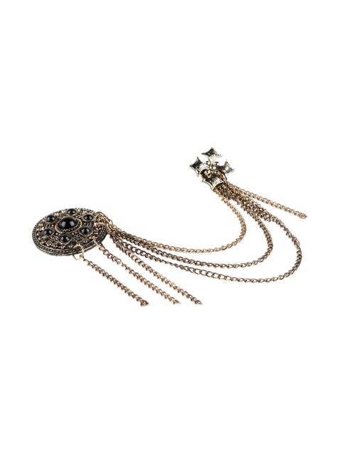 

Alvaro Castagnino Men Gold & Black Brooch