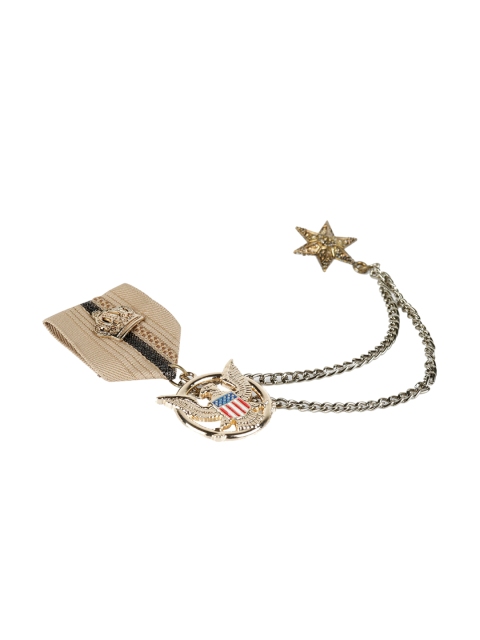

Alvaro Castagnino Men Gold & Silver Toned Brooch