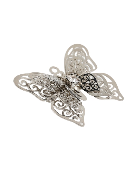 

Alvaro Castagnino Men Silver-Toned Embellished Lapel Pin