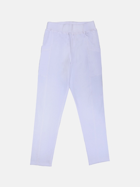 

CHIMPRALA Girls White Solid Sports Tights