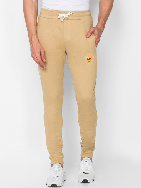 

Smugglerz Men Beige Cotton Jogger