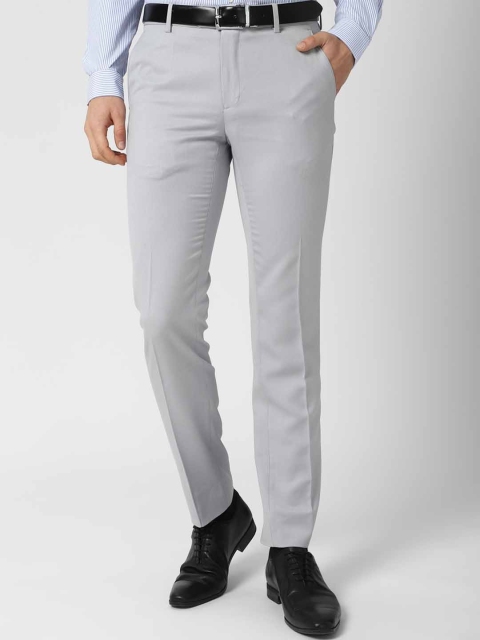 

Peter England Elite Men Grey Slim Fit Formal Trousers